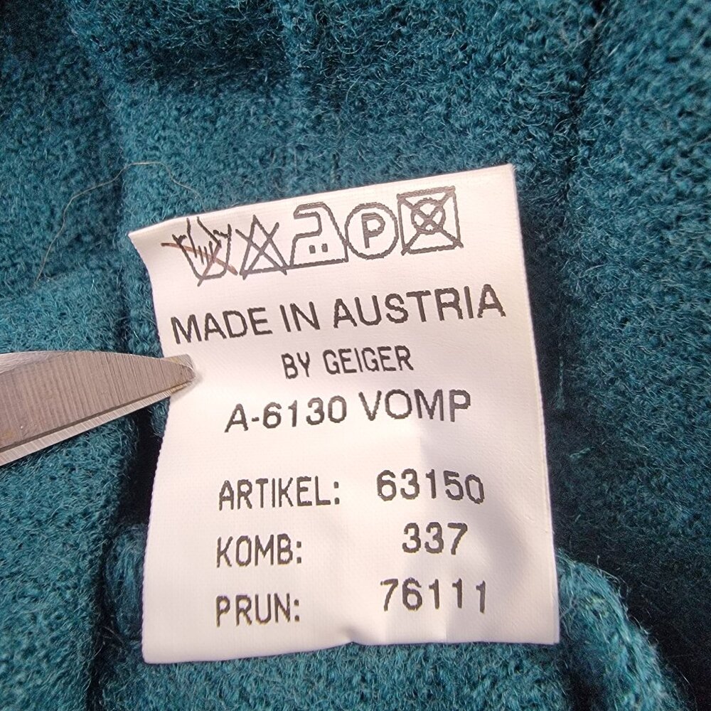 Geiger Collection Teal Wool Button Front Jacket W… - image 6